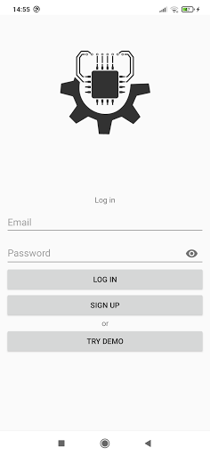 Android application CUT CONTROL 1000 screenshort