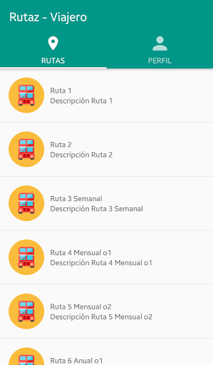 Android application Rutaz-Viajero screenshort