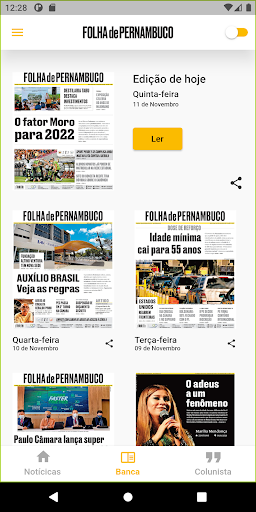 Android application Folha de Pernambuco screenshort
