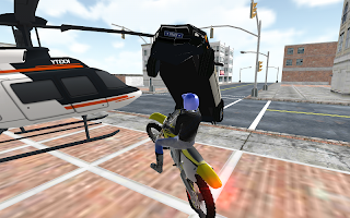 screenshot of Motocross Racing Cop Game
