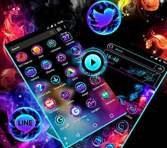 Captura 2 Smoke Colors Launcher Theme android