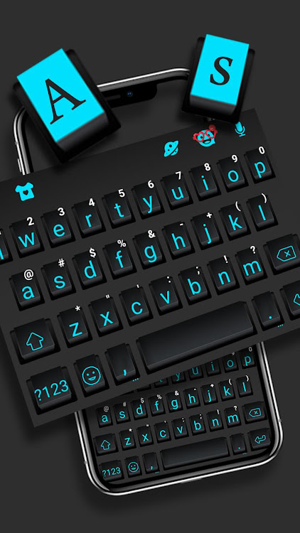 Black Simple Keyboard Theme - 8.7.1_0619 - (Android)