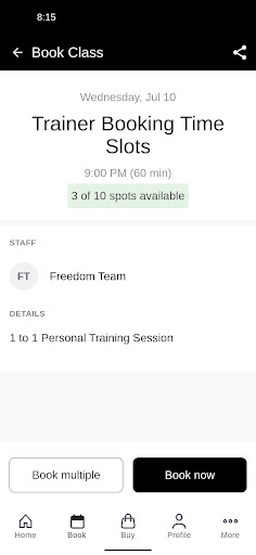 Freedom Gym Screen 3
