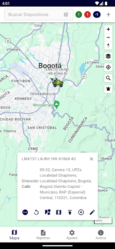 GPS Realtime Blindados Screen 3