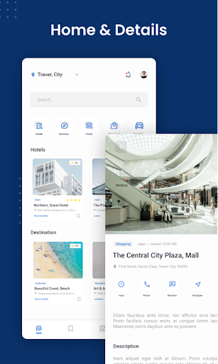 Android application Traver - City & Travel App screenshort