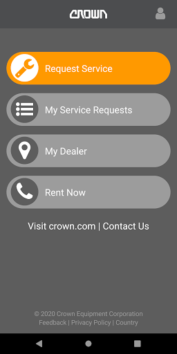 Crown Service Request Screen 2