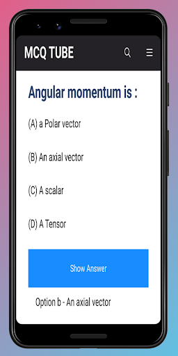 MCQ TUBE (GK, GRE, CTET, NEET) Screen 2