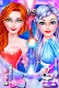 screenshot of Ice VS Fire Princess Makeup