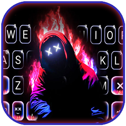 Neon Fire Maskman Themes logo