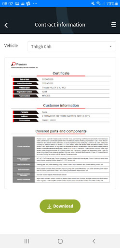 Global Warranty Platform(Phl) Screen 2
