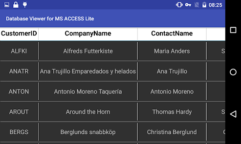 Captura 3 Database Viewer for MS Access  android
