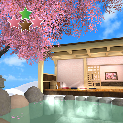 Sakura fall in the last snow logo