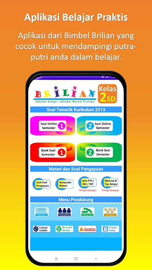 Android application Bimbel Brilian Kelas 2 SD screenshot