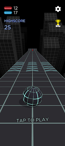Android application x-x ball game screenshort