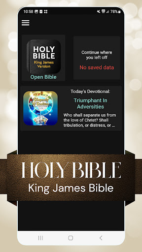 Android application King James Bible screenshort