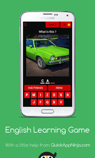 Android application English Learning Game screenshort