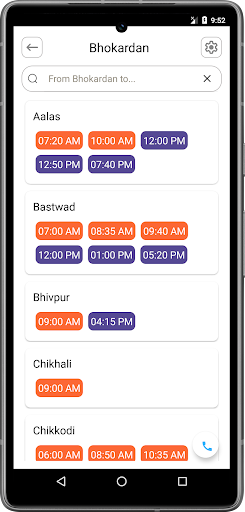 ST Bus Time Table Maharashtra Screen 3