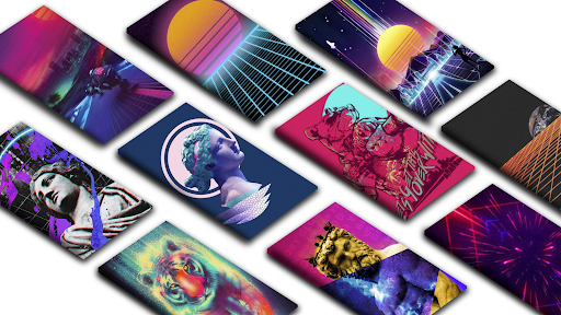Android application Vaporwave Aesthetic Wallpaper screenshort