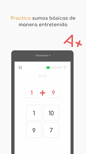 Android application Tuthela - Tests Matemáticos screenshort