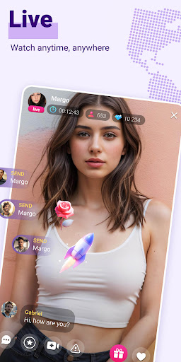 Android application Video Chat Live Roulette screenshort