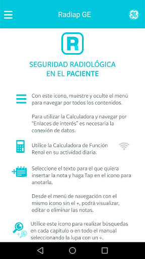 RadiappGE: Seguridad radiológi Screen 3