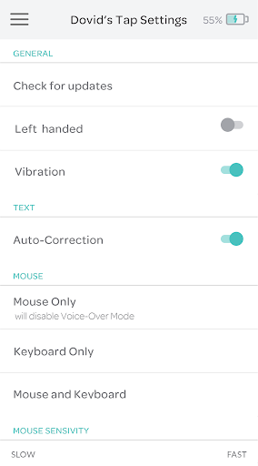 Android application TapManager screenshort