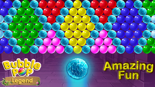 Bubble Shooter Legend Fun Game On Cell Phone 