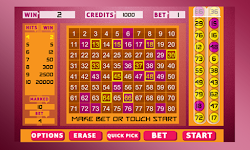 screenshot of Keno Bingo