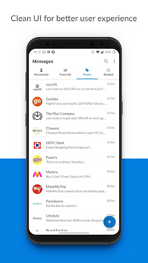 Messages Screen 3