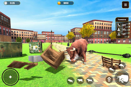 Angry Bull City Rampage 3D  screenshots 4