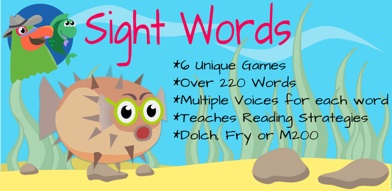 ParrotFish - Sight Words Reading Games
