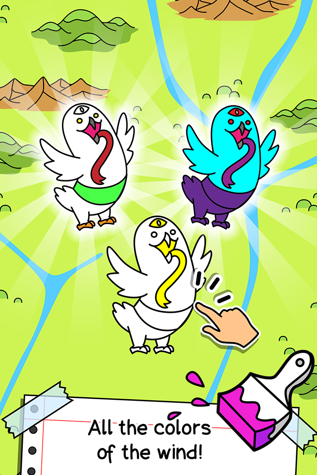 Android application Birds Evolution: Merge Game screenshort