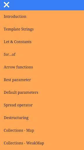 Android application Javascript - ES6 (ECMAScript) screenshort