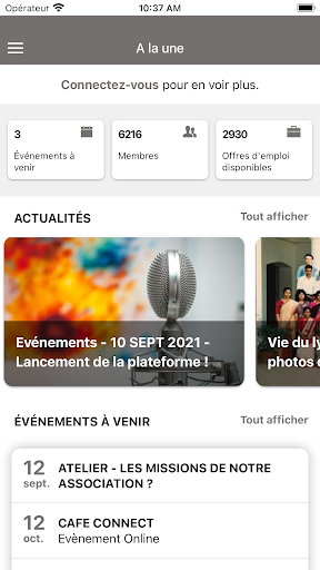 Android application LFIP ALUMNI screenshort