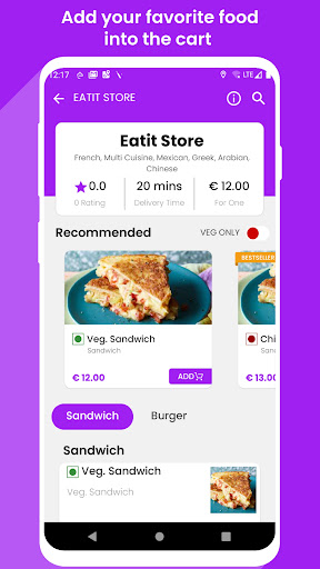 Eat it - delivery Screen 3
