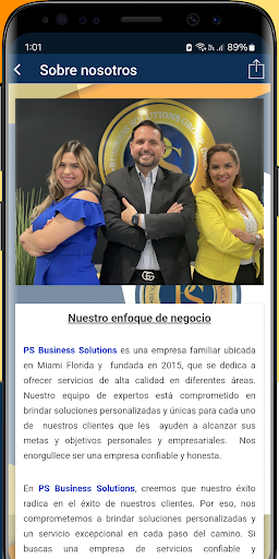 PS Business Solutions Screen 2