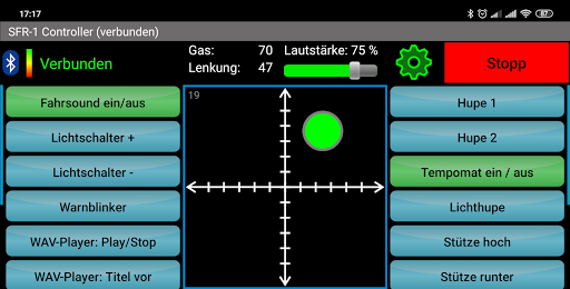 Android application SFR-1 Controller screenshort
