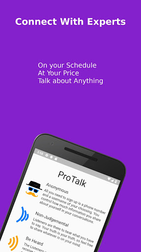 Android application ProTalk: Learn from Experts screenshort