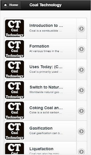 Android application Coal Technology screenshort