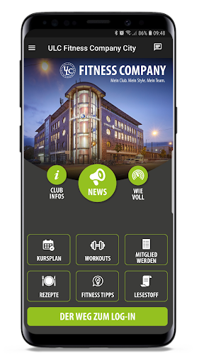 Android application ULC - Die Fitness-Experten screenshort