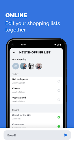 Screenshot of Grocery List: Family Shopping