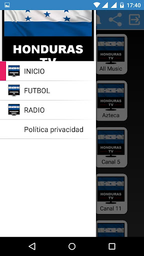 Television Honduras y emisoras Screen 3