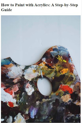 Android application How to Acrylics Paint screenshort