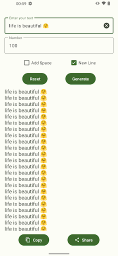 Text Repeater Safe Screen 3
