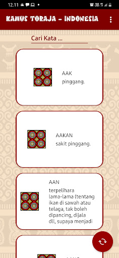 Kamus Toraja Screen 2