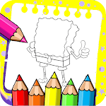 Cover Image of Download Coloring sponge and Cartoons  APK