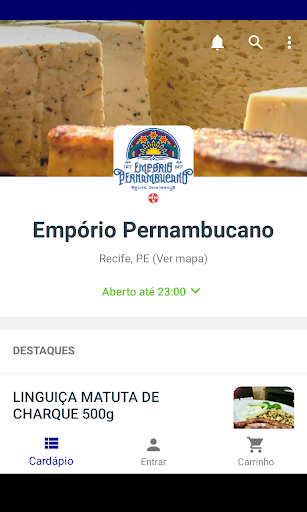 Android application Empório Pernambucano screenshort