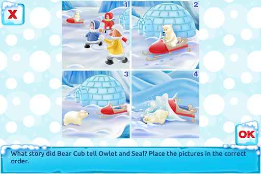 Polar Bear Cub - Fairy Tale with Games Free screenshots 4