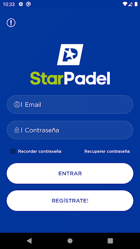 Android application Starpadel screenshort
