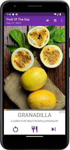 Fruit of the Day Screen 3